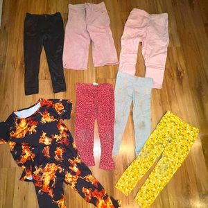 Pairs of stylish pants for toddler girls